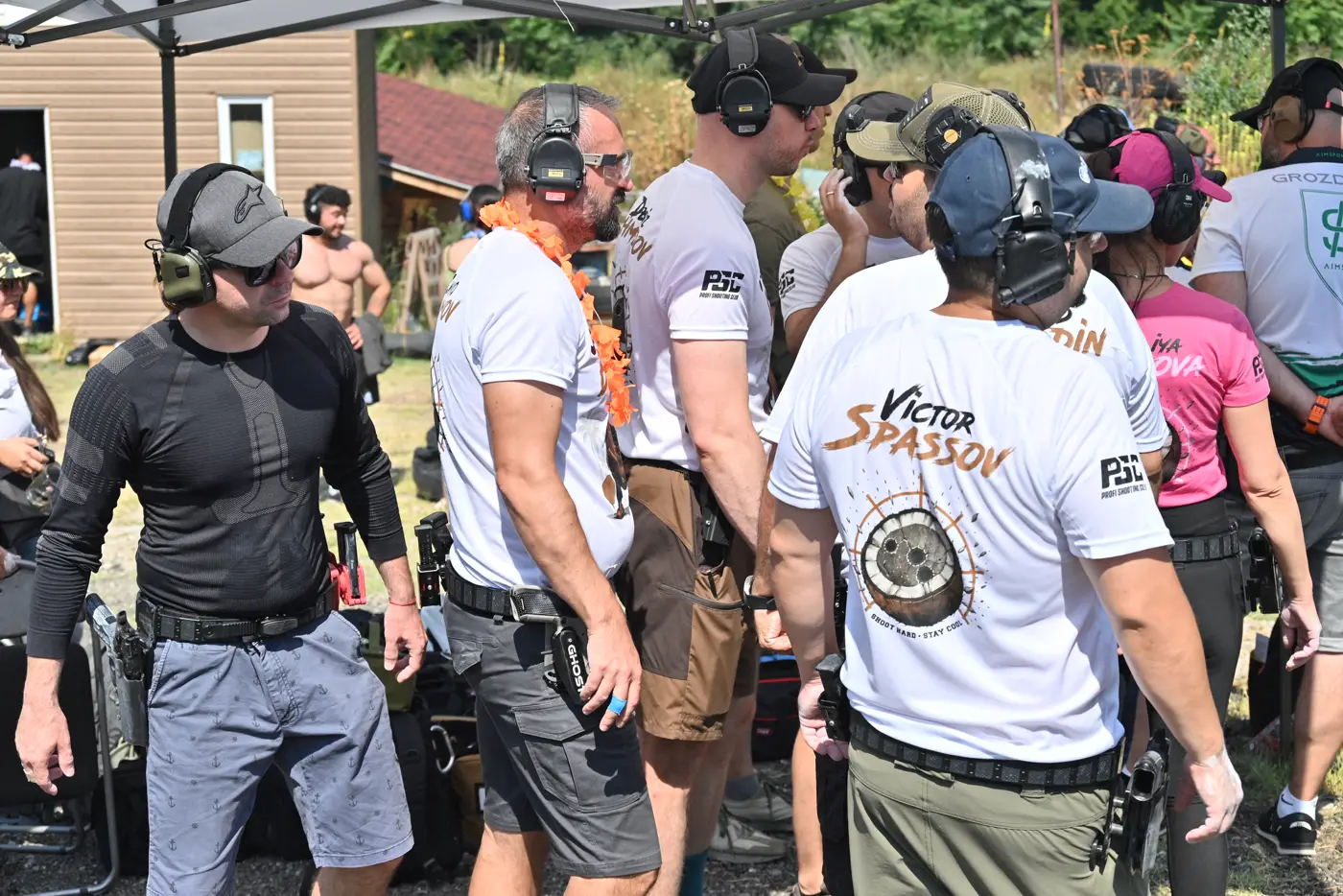 A large group event at the range