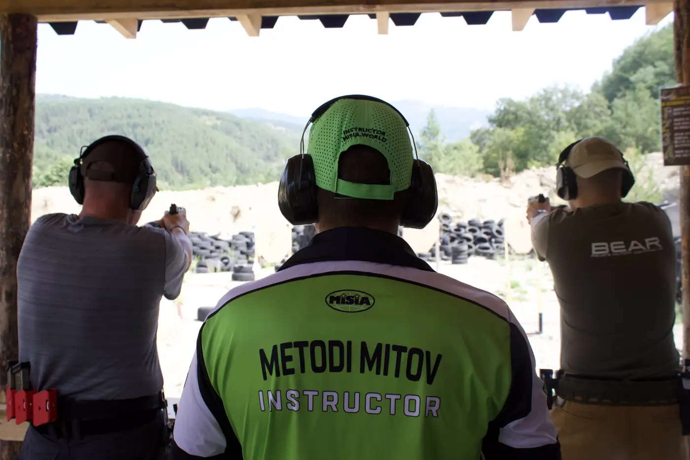 A group on the firing line